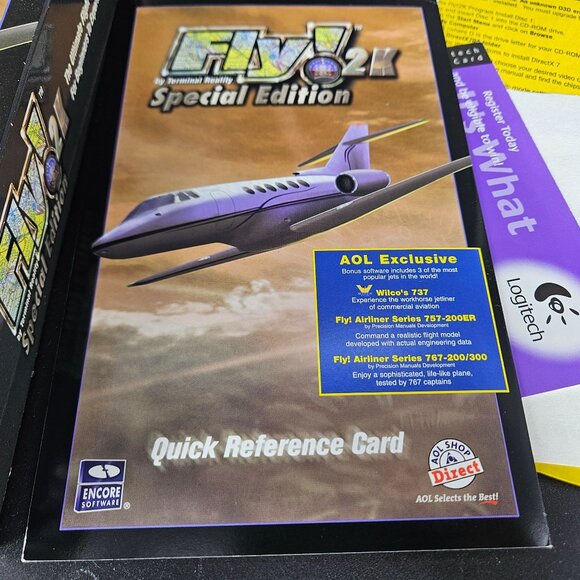 Fly 2K Flight Simulator Special Edition PC 4 CD Disc Airplane Manual Reference - Picture 8 of 11
